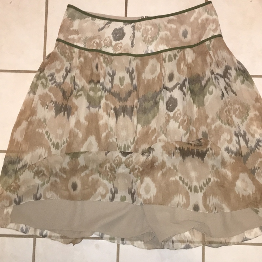 The Limited flowing midi skirt- multi patterned